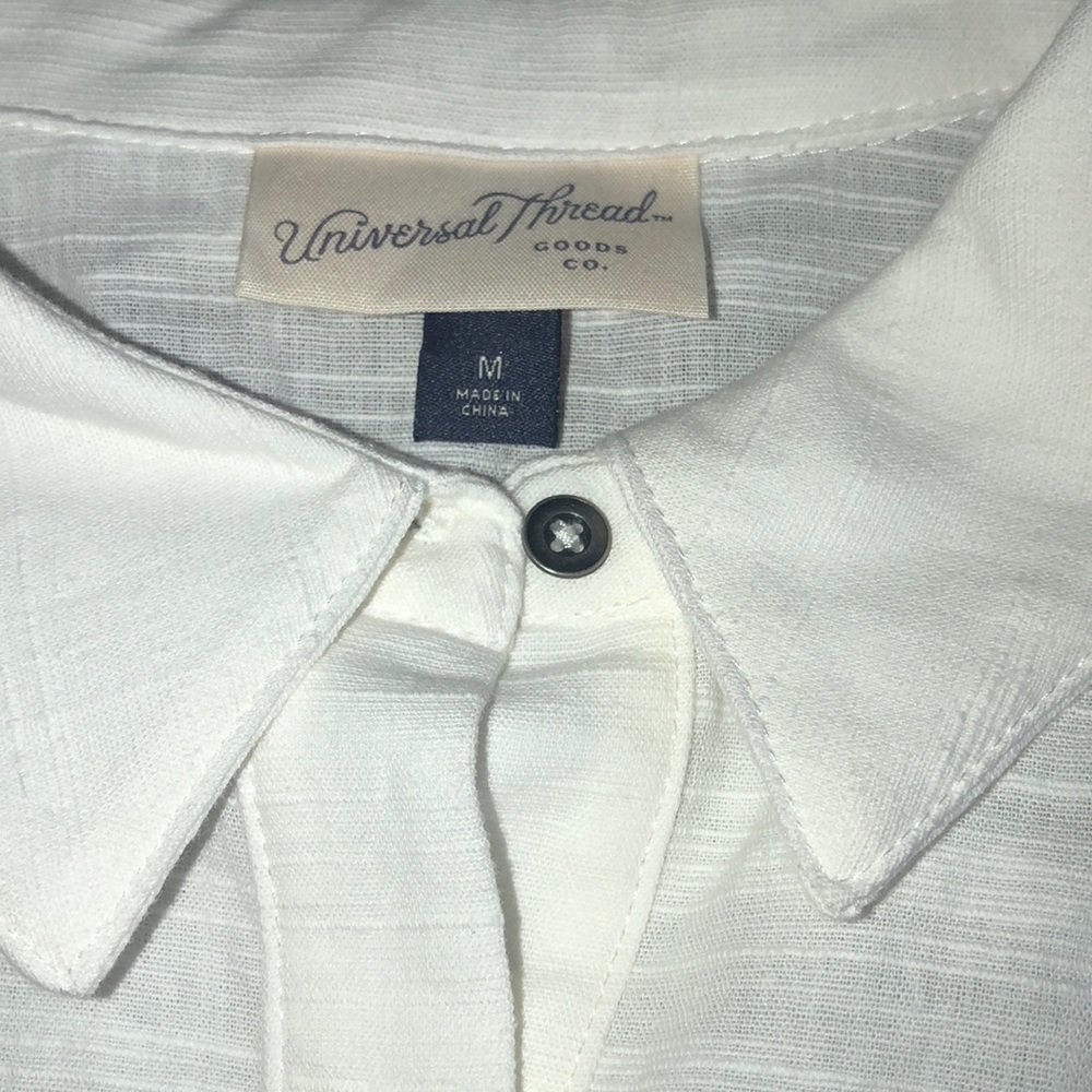 Universal Thread Ruffled Sleeve Button Down Top - Picture 4 of 6